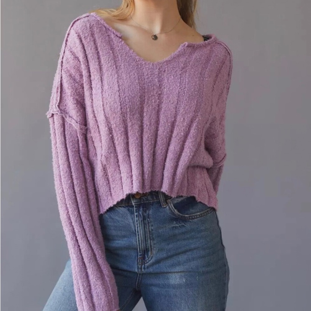 BDG Urban Outfitters Purple Distressed Sweater